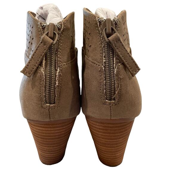 Violet & Red Jackson Bootie Boot Taupe 9 Boho Southwestern - Picture 6 of 9